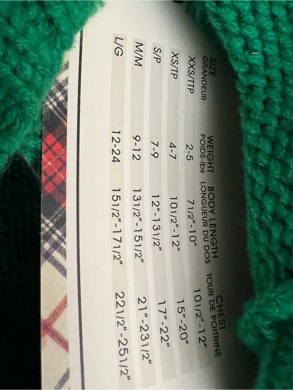 Green Christmas Knit Dog Sweater - Extra Small